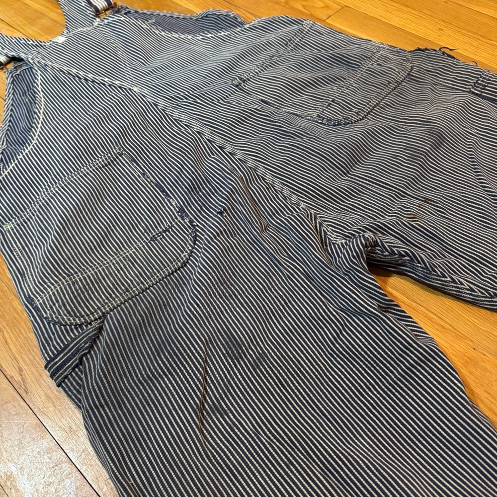 Vintage Key Distressed Patchwork Overalls - Picture 11 of 13